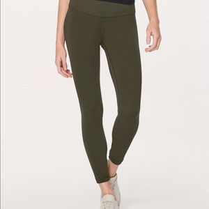 Lululemon dark olive aligns